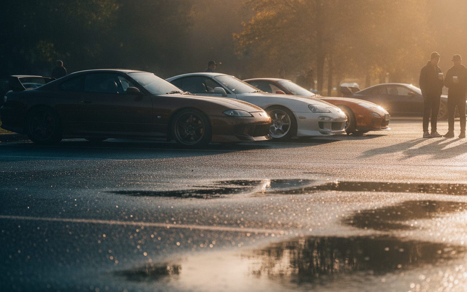 Cars & Coffee gathering — Niles Flying A Classics and Coffee
